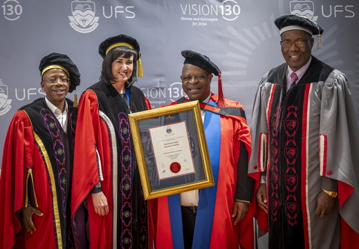 2025 April Honorary Dr Degree Dr Zondo